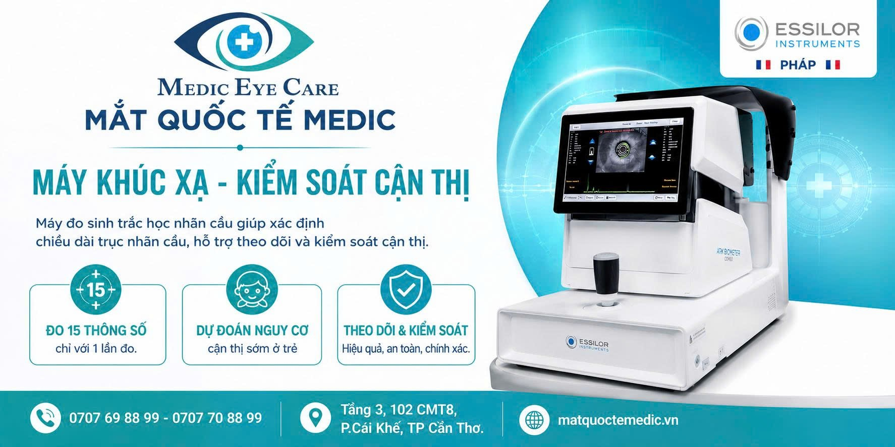 MÁY KIỂM SOÁT CẬN THỊ - ĐO SINH TRẮC HỌC NHÃN CẦU ARK Biometer Combo (ABC)